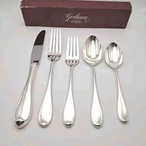 Gorham Studio SilverPlated 5 pc Place Set EP Flatware Korea Exellent Condition
